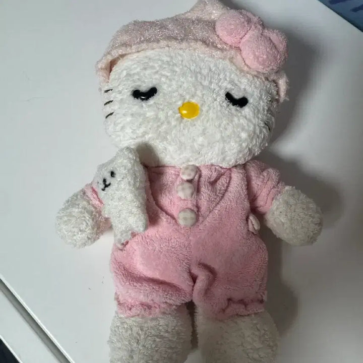[BUNJANG] Vintage Oyasumi Kitty Plush / 고전 오야스미키티