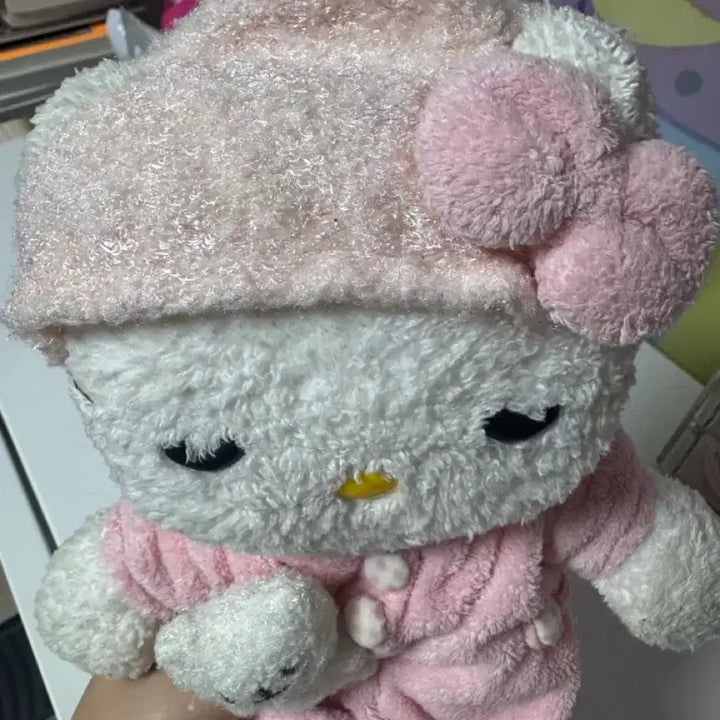 [BUNJANG] Vintage Oyasumi Kitty Plush / 고전 오야스미키티