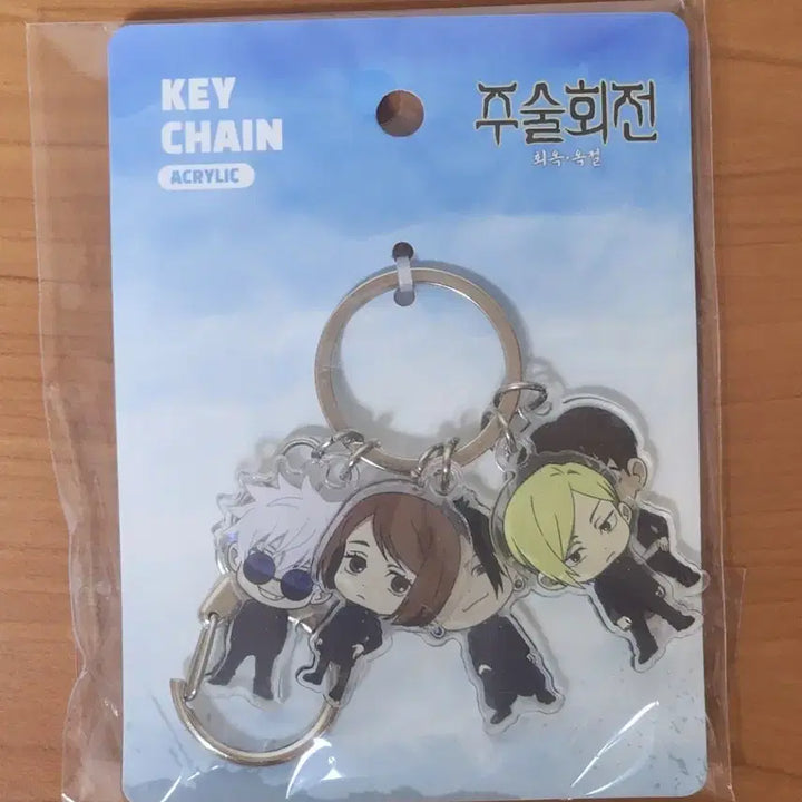 [BUNJANG] Jujutsu Kaisen Lotte Tower Collaboration Acrylic Keyring Set / 주술회전 롯데타워 콜라보 회옥옥절 아크릴 와글와글 키링 고죠 게토 쇼코