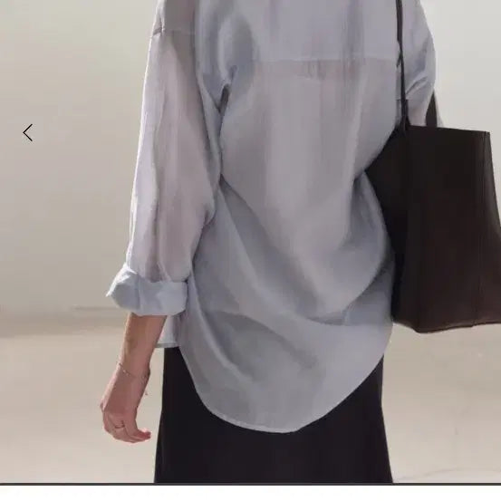 [BUNJANG] SIENIS Sheer Shirt Sky Blue / 새상품)시에sie니스시어셔츠 스카이블루 F사이즈