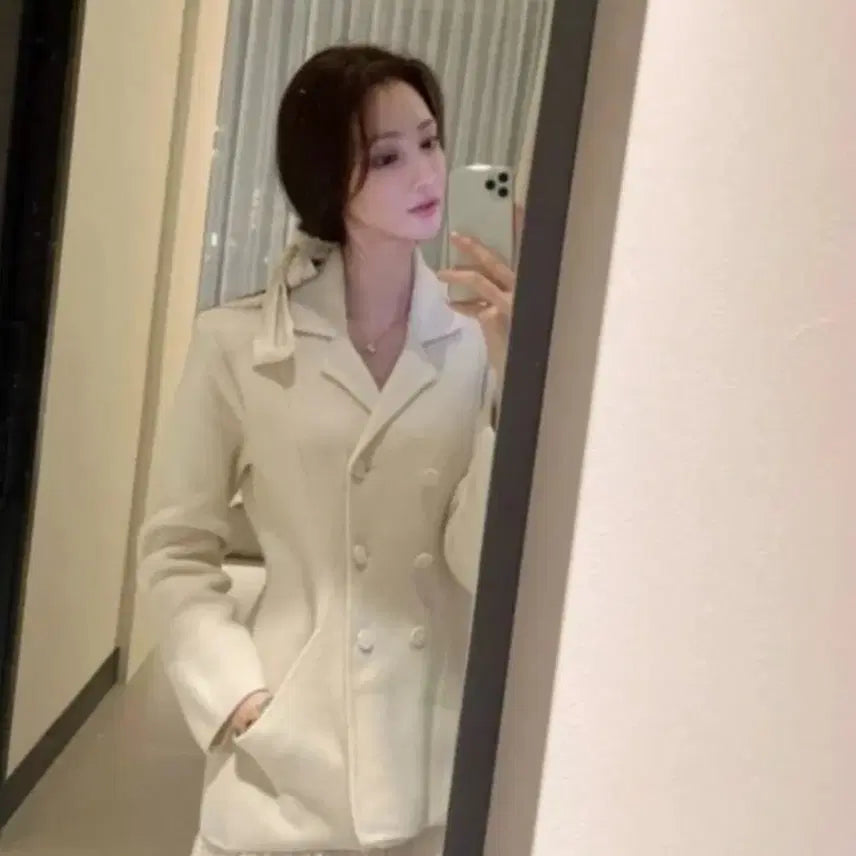 [BUNJANG] Labelleblanc Daily Knit Jacket / 라벨르블랑 데일리 니트 자켓