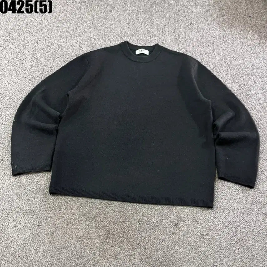 [BUNJANG] Elmood Black Round Neck Knit 46 / 엘무드 블랙 라운드넥 니트46 0425
