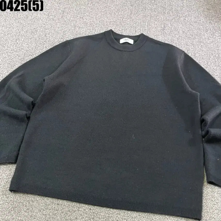 [BUNJANG] Elmood Black Round Neck Knit 46 / 엘무드 블랙 라운드넥 니트46 0425