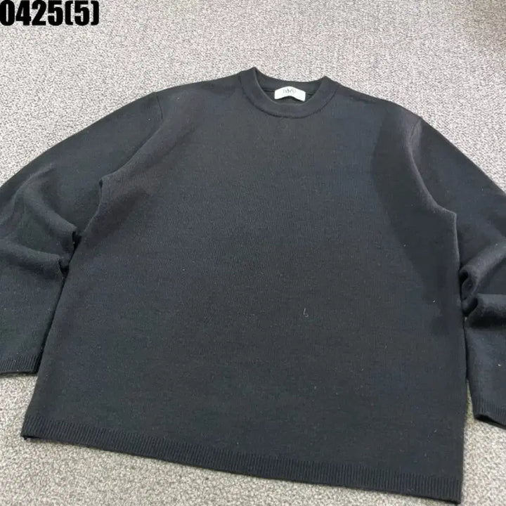 [BUNJANG] Elmood Black Round Neck Knit 46 / 엘무드 블랙 라운드넥 니트46 0425