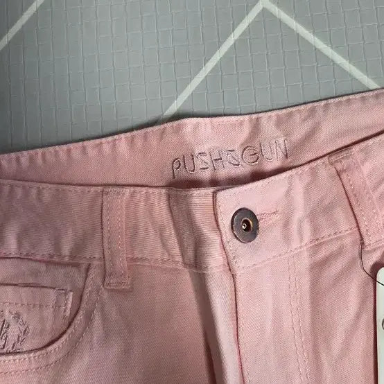 [SOLD OUT] PUSH&amp;GUN 핑크 부츠컷 면바지 새상품