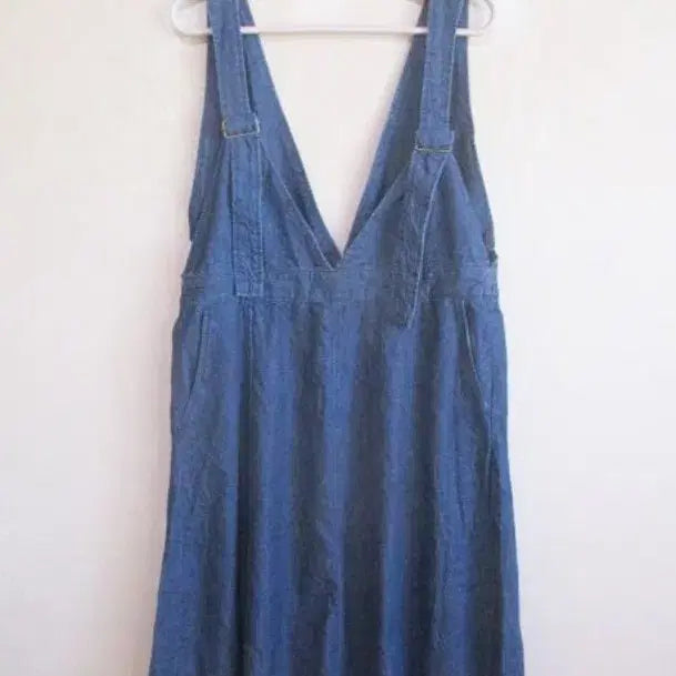[BUNJANG] Denim Layered Dress (100% Cotton) / 데님 레이어드 원피스 (면100)