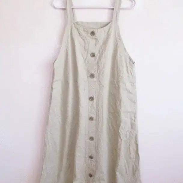 [BUNJANG] Beige 100% Cotton Long Dress / 베이지 면100/ 롱 원피스 (새옷)