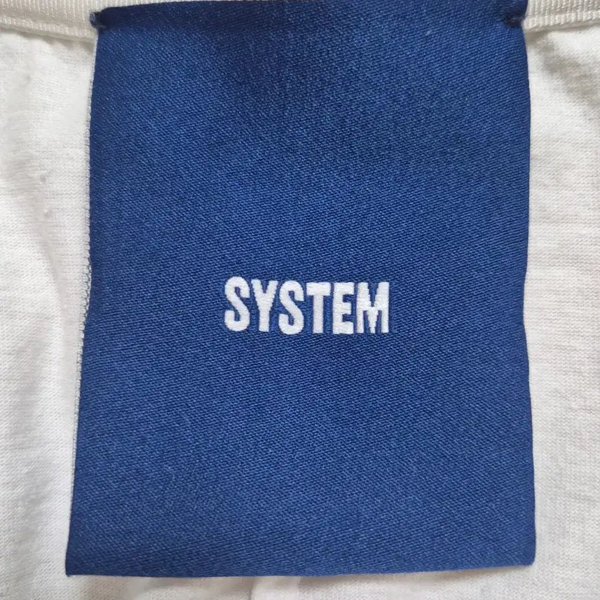[BUNJANG] System Homme Striped Patchwork T-Shirt / 시스템 옴므 반팔티(남성) 100