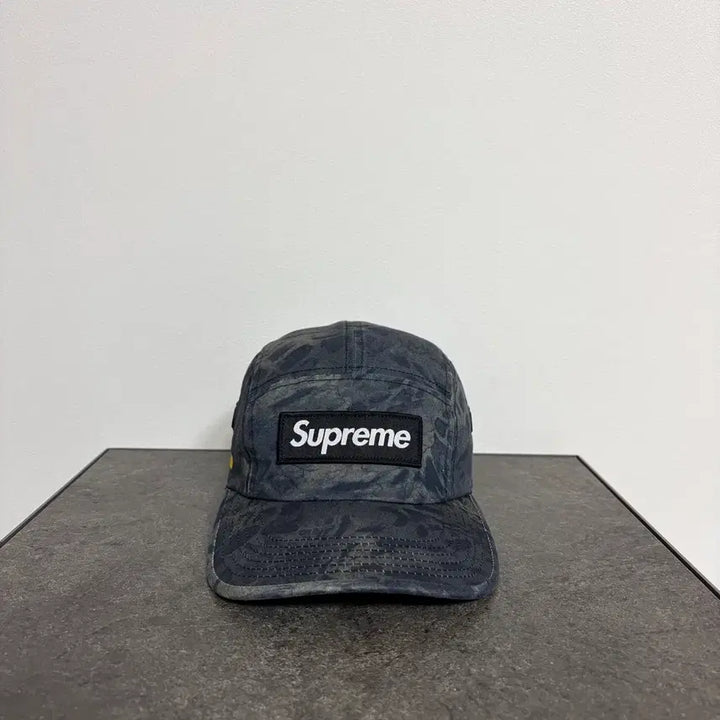 [BUNJANG] Supreme Box Logo Camp Cap 22SS Leopard Camo Navy / (OS) 슈프림 박스로고 캠프캡 모자 22SS 레오파드 카모 네이비