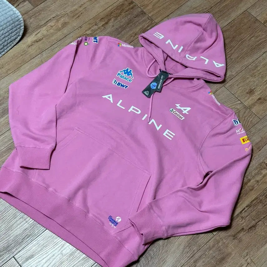 [BUNJANG] Palace Alpine Hoodie Pink XL / [새상품] [XL] 팔라스 알파인 후드티 핑크