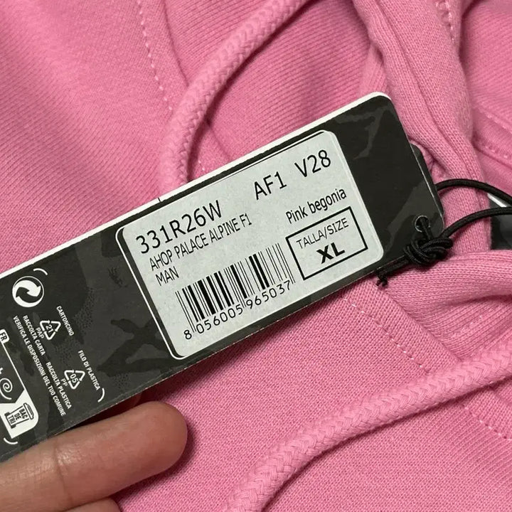 [BUNJANG] Palace Alpine Hoodie Pink XL / [새상품] [XL] 팔라스 알파인 후드티 핑크
