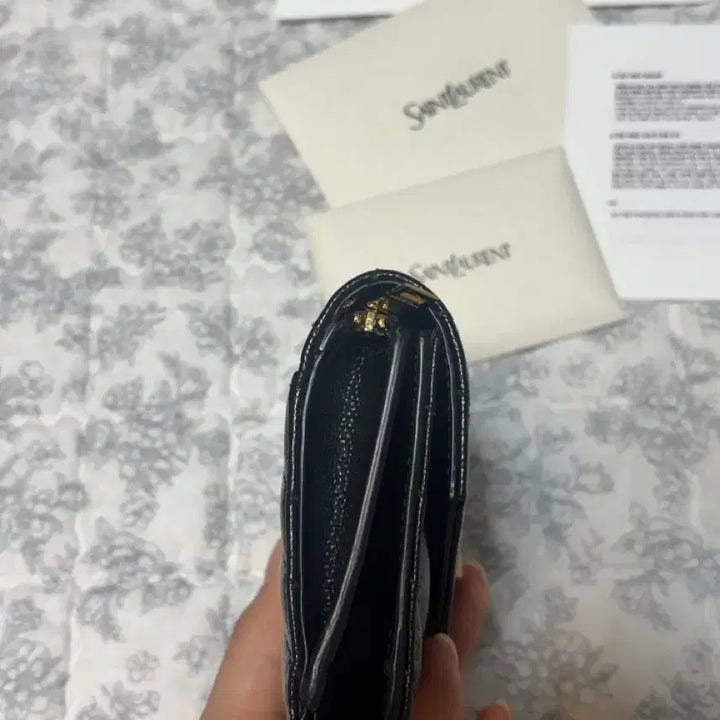 [BUNJANG] Saint Laurent Matelasse Tri-Fold Wallet / 백화점정품,풀박스)생로랑 마틀라세 3단 반지갑