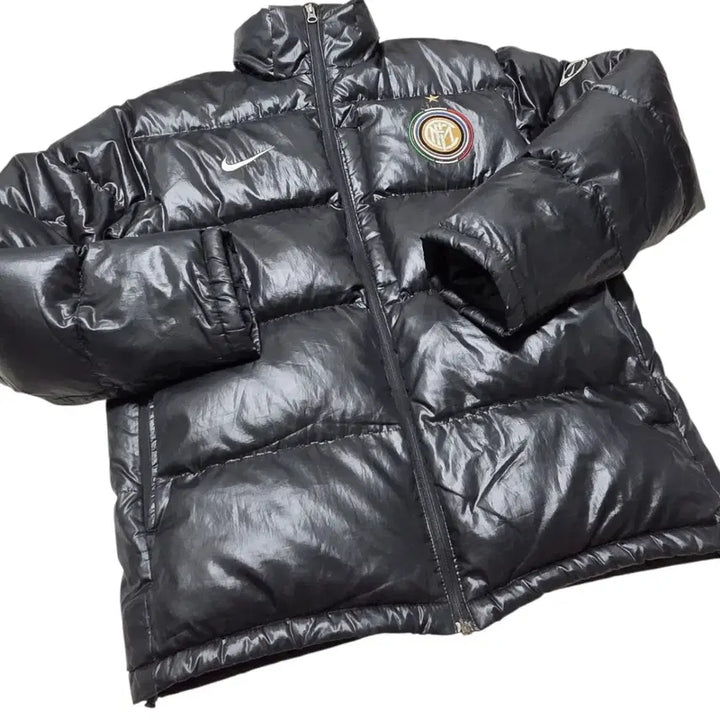[BUNJANG] Nike Inter Milan Glossy Down Puffer Jacket L / Nike 나이키 인터밀란 덕 다운 유광 패딩
