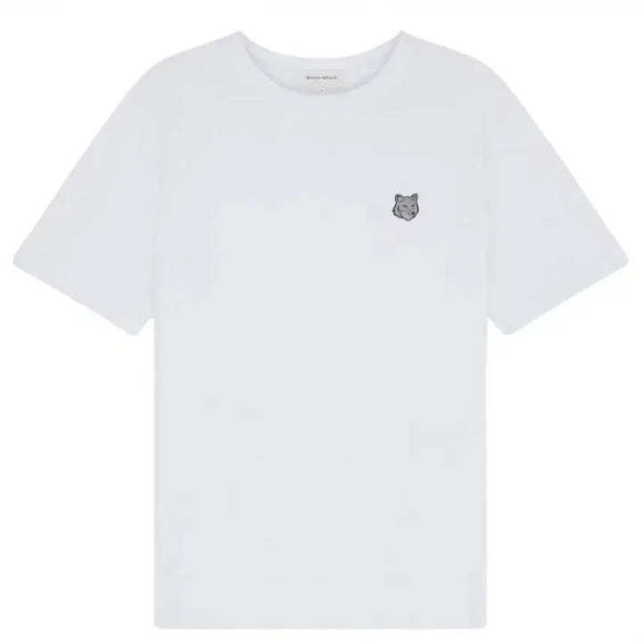 [BUNJANG] Maison Kitsuné Bold Fox Head Patch T-Shirt White / 메종 키츠네 볼드 폭스 헤드 패치 컴포트 티셔츠 화이트 [XL,XXL]