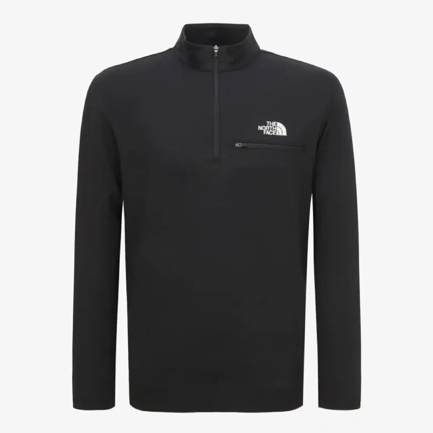 [BUNJANG] The North Face Half-Zip Long Sleeve T-Shirt Black / [1회착] [XL] 노스페이스 하프집업 긴팔티 블랙