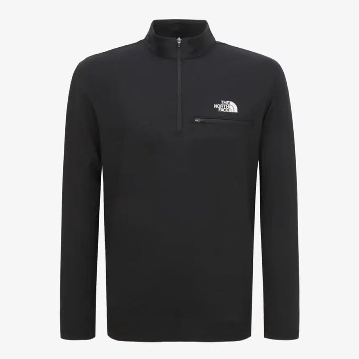 [BUNJANG] The North Face Half-Zip Long Sleeve T-Shirt Black / [1회착] [XL] 노스페이스 하프집업 긴팔티 블랙