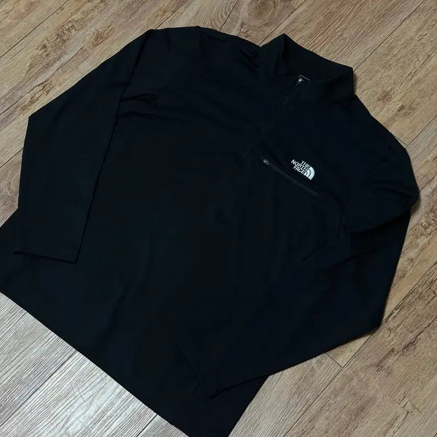 [BUNJANG] The North Face Half-Zip Long Sleeve T-Shirt Black / [1회착] [XL] 노스페이스 하프집업 긴팔티 블랙