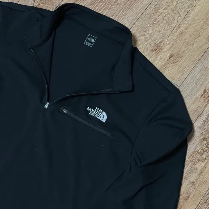 [BUNJANG] The North Face Half-Zip Long Sleeve T-Shirt Black / [1회착] [XL] 노스페이스 하프집업 긴팔티 블랙