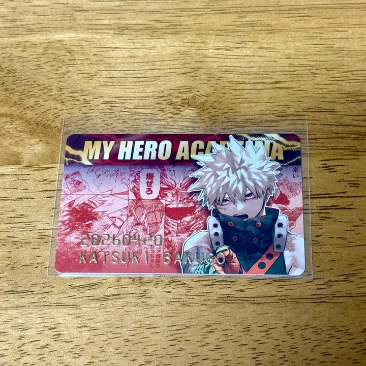 [BUNJANG] My Hero Academia Bakugo Katsuki 2026 Birthday Card / 히로아카 바쿠고 카츠키 2026 버스데이 생일 카드 양도