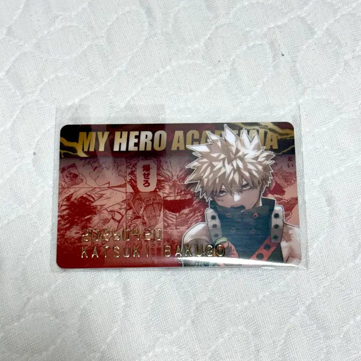 [BUNJANG] My Hero Academia Bakugo Katsuki 2026 Birthday Card / 히로아카 바쿠고 카츠키 2026 버스데이 생일 카드 양도