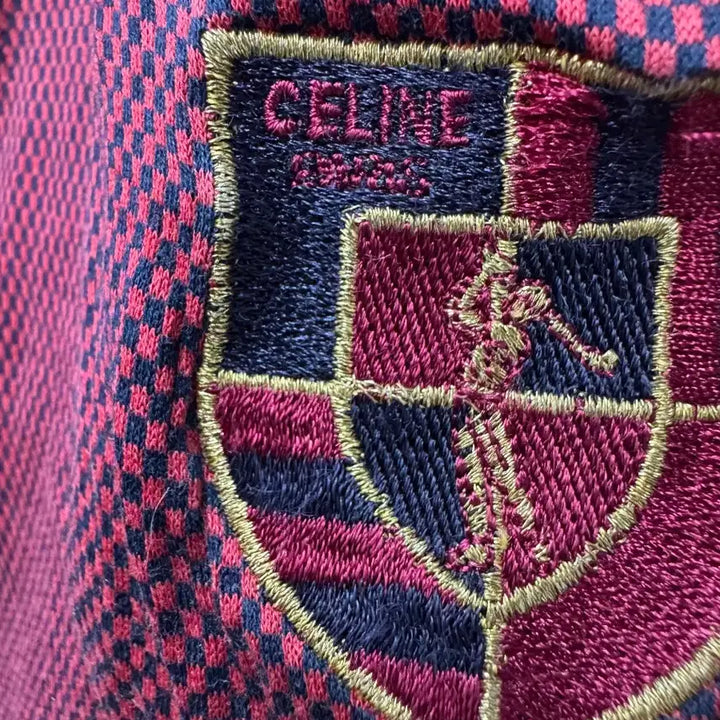 [BUNJANG] Celine Vintage Cotton Polo T-Shirt / 올드 셀린느 코튼 피케이 반팔티 (95~100)