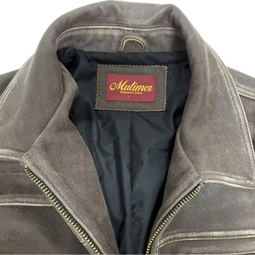 [BUNJANG] Mutimer brown leather jacket large / Mutimer brown leather jacket large