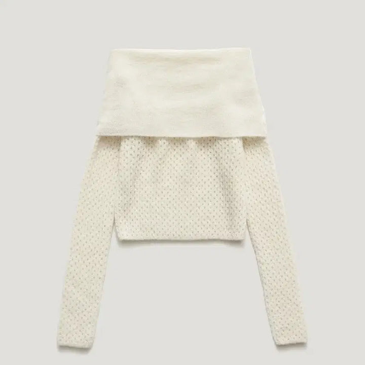 [BUNJANG] Parubeng Mute Alpaca Knit Off-Shoulder / 파르벵 뮤트 니트 MUTE ALPACA KNIT OFF-SHOULDER