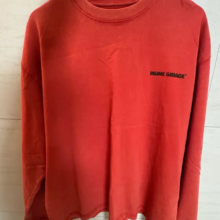 [BUNJANG] Insane Garage Tiger Long Sleeve Shirt / 새상품] 인세인개러지 타이거 롱슬리브 복숭아 2사이즈