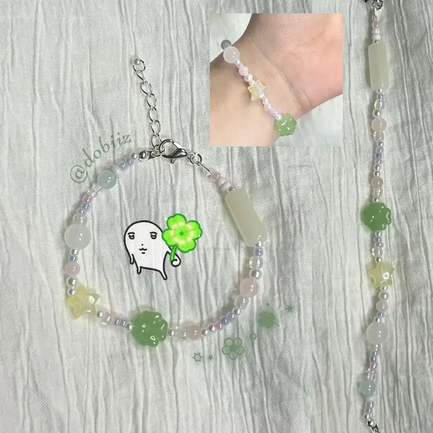 [BUNJANG] Handmade Beaded Bracelet B15 / [비즈팔찌] B15