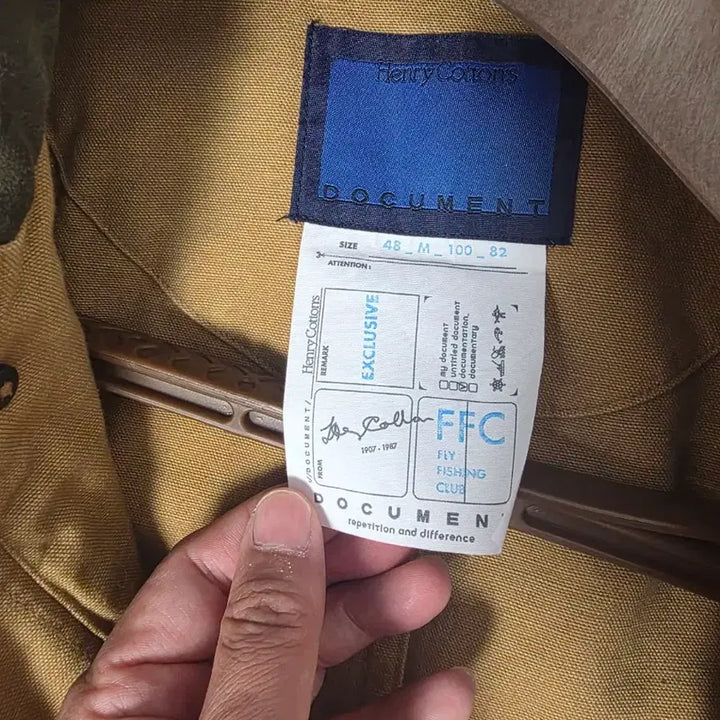 [SOLD OUT] 26 ss헨리코튼 FFC X  도큐먼트 필드 코튼자켓 100사이즈 팝니다