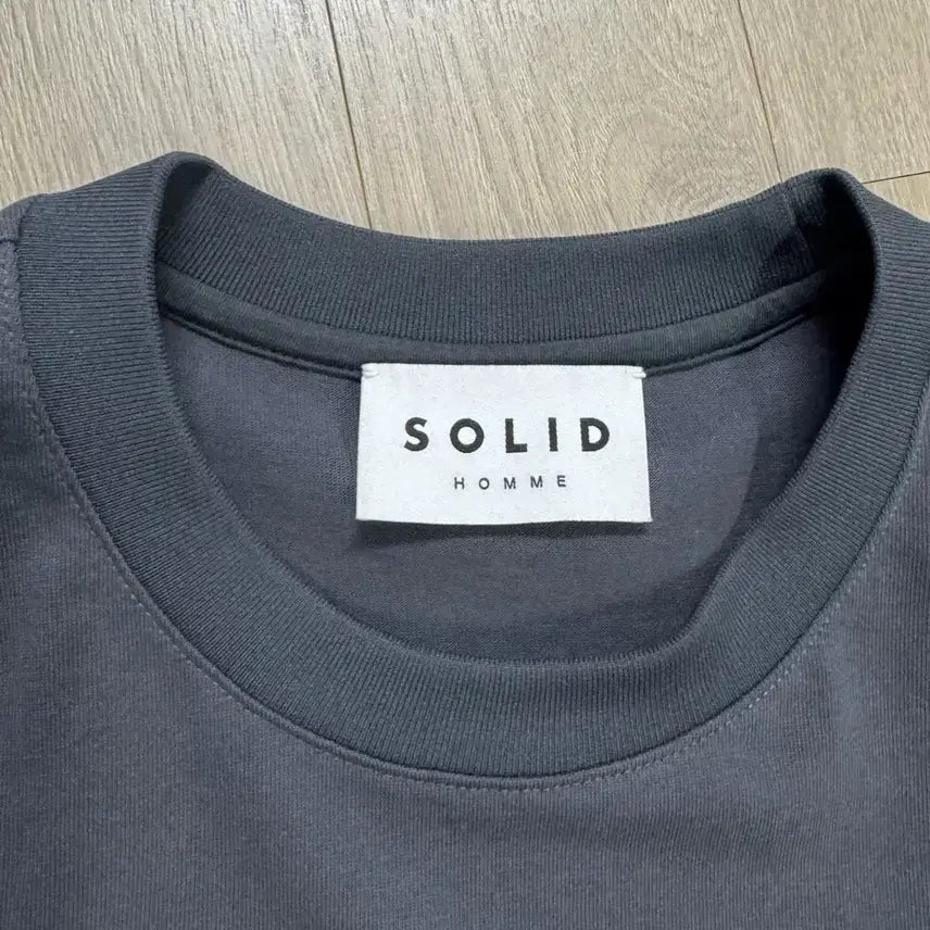 [BUNJANG] Solid Homme Butterfly T-shirt Charcoal Gray / [50] 솔리드옴므 24SS 나비티셔츠 차콜그레이