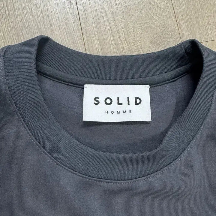 [BUNJANG] Solid Homme Butterfly T-shirt Charcoal Gray / [50] 솔리드옴므 24SS 나비티셔츠 차콜그레이