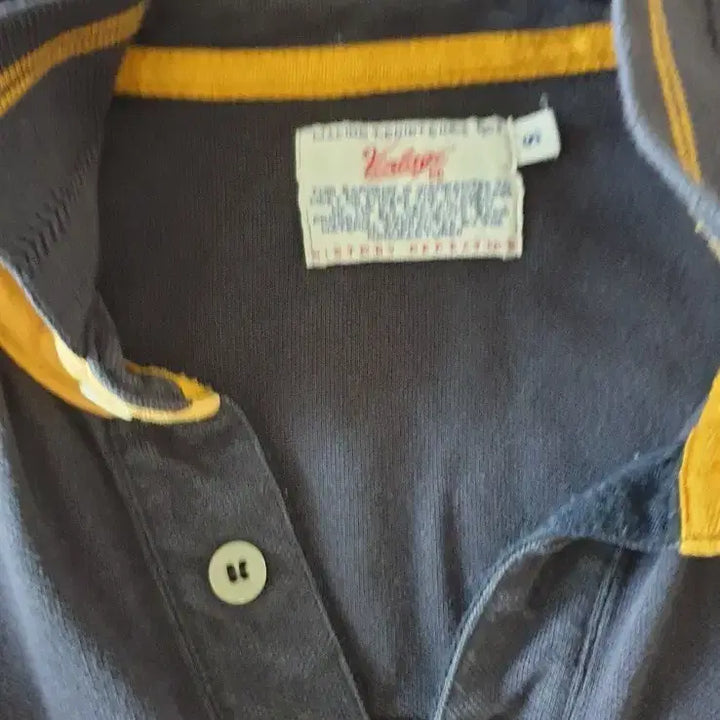 [BUNJANG] Vintage55 Navy Long Sleeve Polo Shirt / Vintage55 네이비 긴팔 카라티셔츠