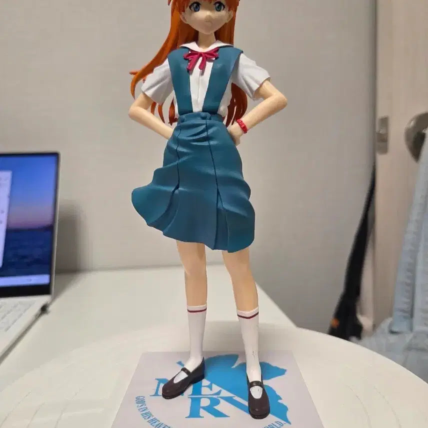 [BUNJANG] Evangelion Asuka Langley School Uniform Figure / 에반게리온 아스카 피규어(레어,노박스)