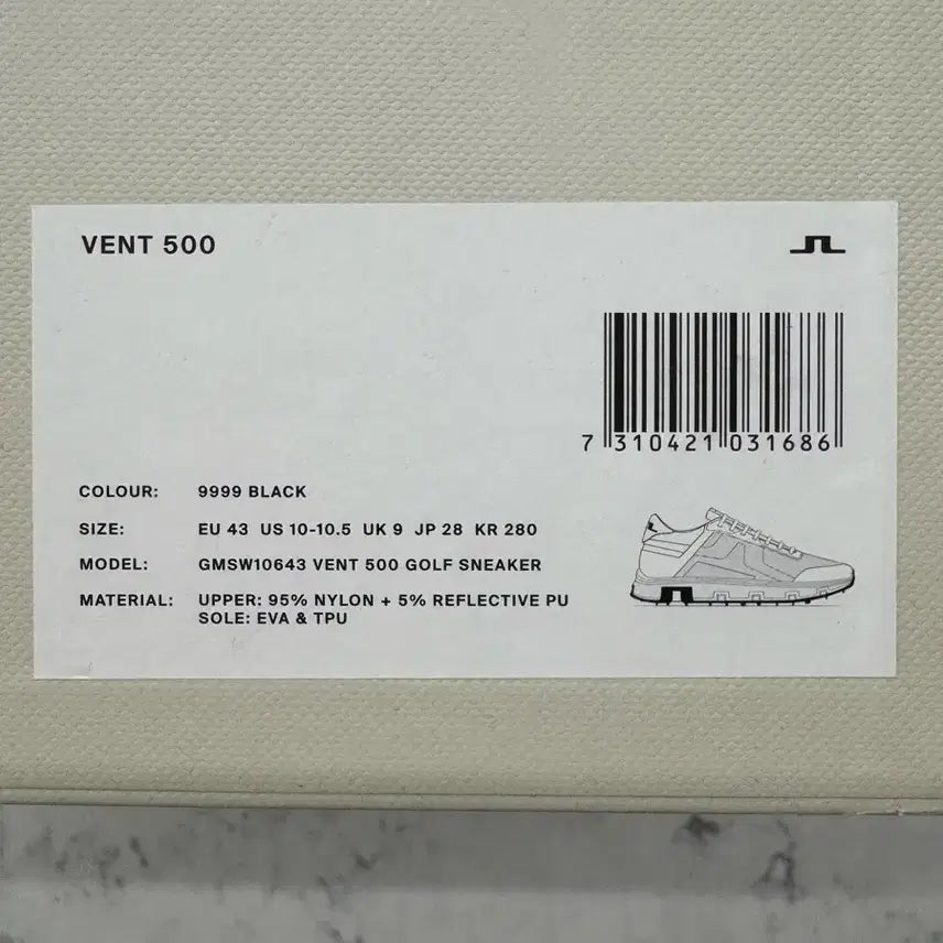 [SOLD OUT] (새제품) [280] 제이린드버그 벤트 500 골프 스니커즈