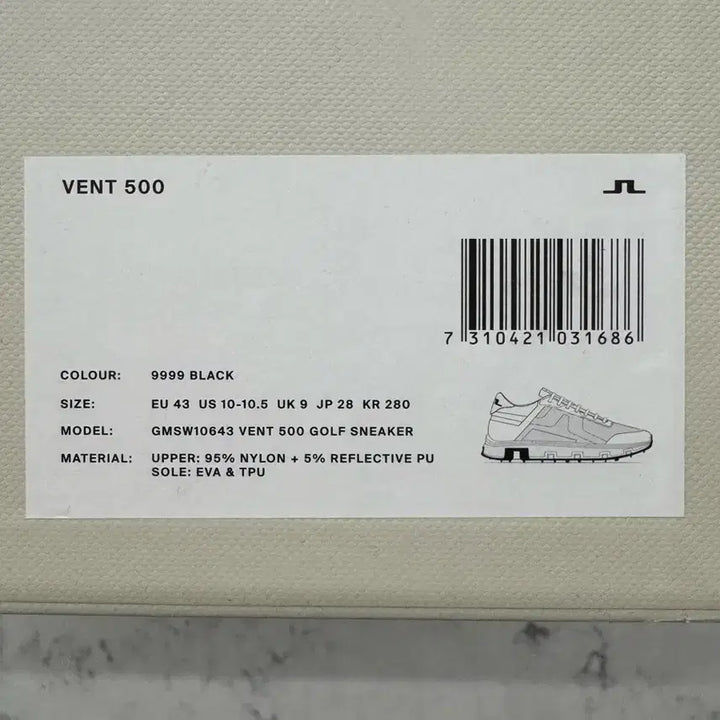 [SOLD OUT] (새제품) [280] 제이린드버그 벤트 500 골프 스니커즈