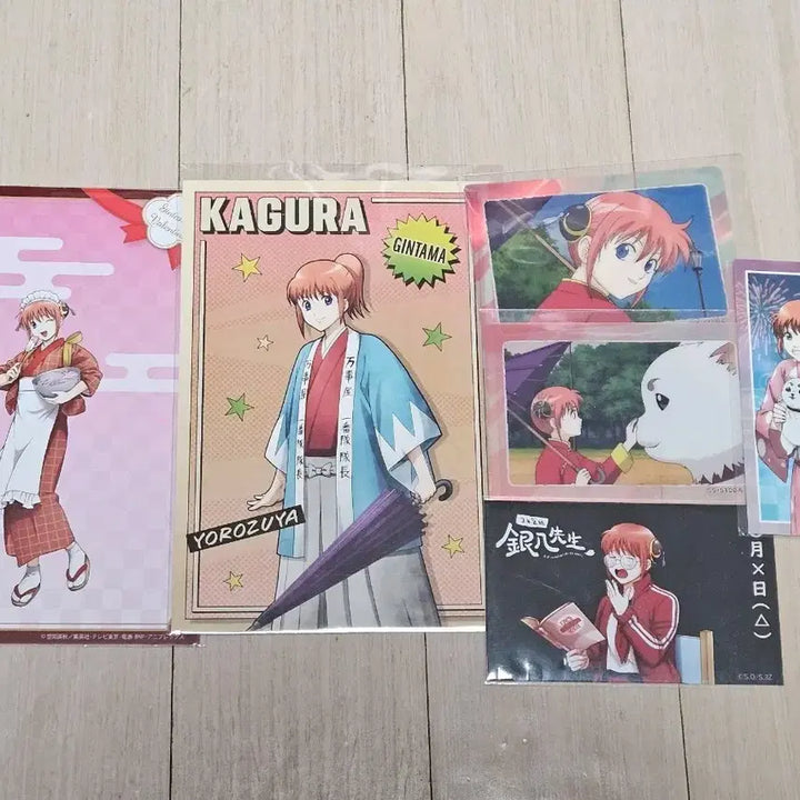 [BUNJANG] Gintama Kagura 6-Piece Bundle Set (Postcard, Aurora Photocard, Festival, Sanjyo) / 은혼. 카구라 6종 일괄. 엽서, 오로라 포카, 축제, 삼젯