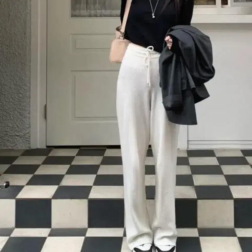 [BUNJANG] Lazy Society Flip Knit Pants / 레이지샵 플립 니트 팬츠