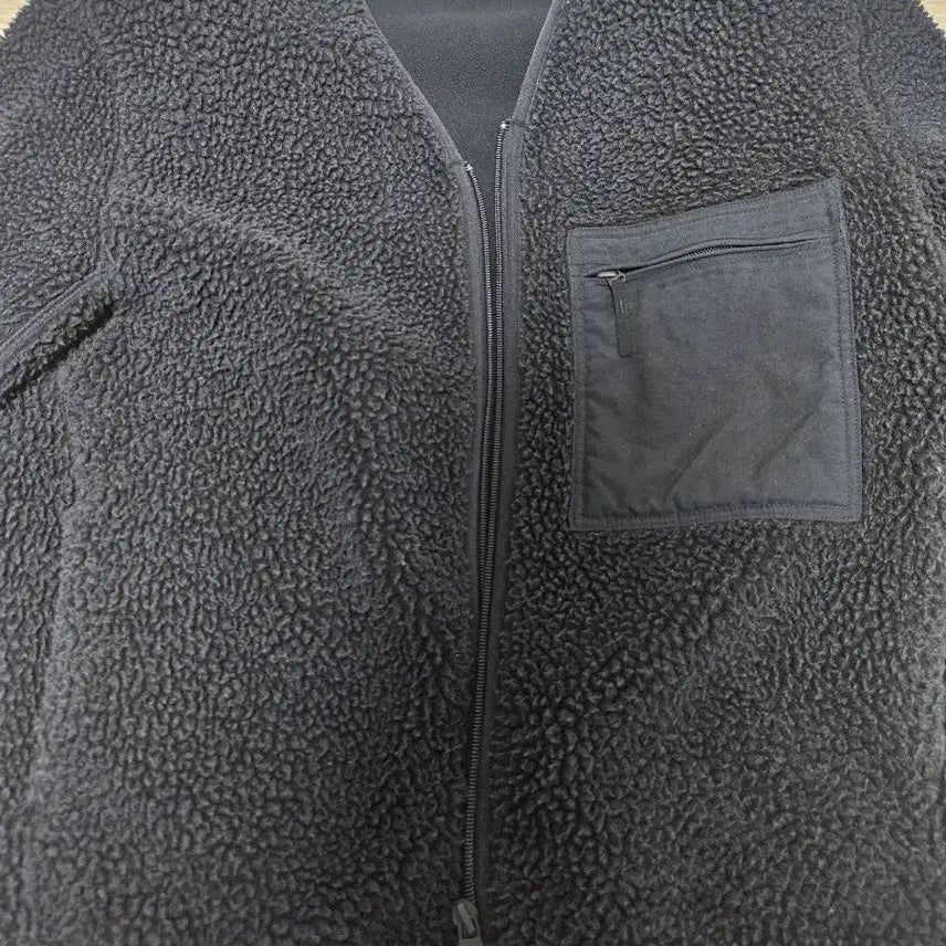 [BUNJANG] Uniqlo Fleece Cardigan (Black, L) / 유니클로 후리스 가디건 L사이즈 블랙