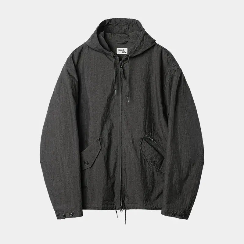 [BUNJANG] Roughside Hill Parka Charcoal Nylon Jacket 24SS / (3) 러프사이드 힐파카 차콜