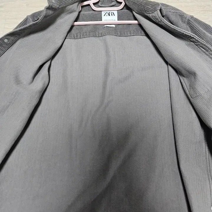 [BUNJANG] ZARA Corduroy Shirt Jacket (105) - Gray / 자라 골덴 셔츠 자켓 105사이즈 그레이