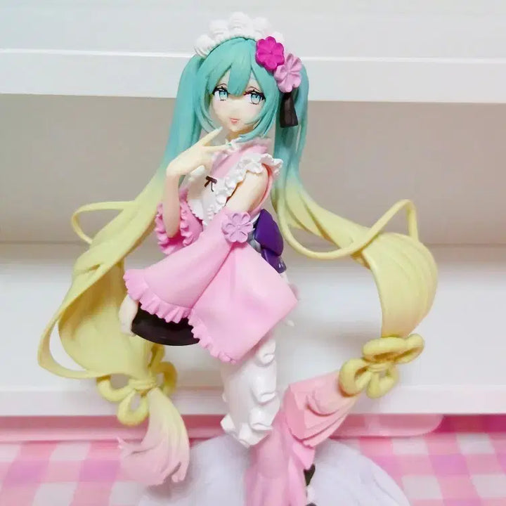 [BUNJANG] FURYU Vocaloid Hatsune Miku Green Tea Matcha Parfait Sakura Ver. Figure / 보컬로이드 후류 하츠네 미쿠 녹차 말차 파르페 사쿠라 Ver