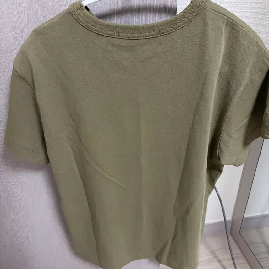 [BUNJANG] LCDC TM Ribbon Print T-Shirt Khaki / 엘씨디씨티엠 리본슬립프린트 티셔츠 카키