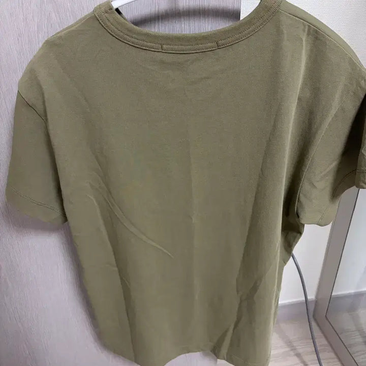 [BUNJANG] LCDC TM Ribbon Print T-Shirt Khaki / 엘씨디씨티엠 리본슬립프린트 티셔츠 카키