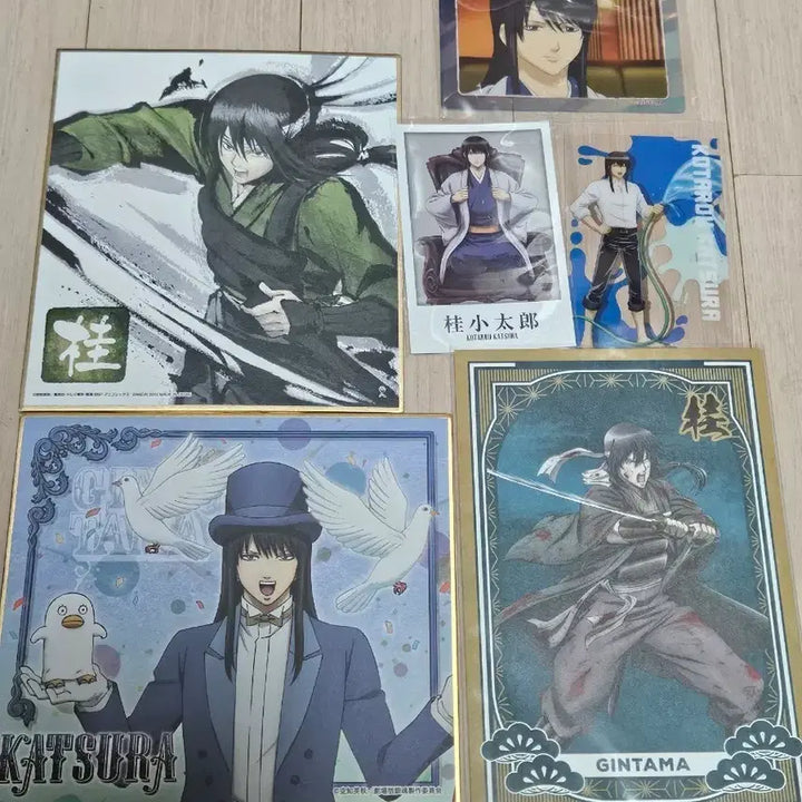 [BUNJANG] Gintama Katsura 6-Piece Bundle Set (Color Sheet, Postcard, Gintama Expo, Aurora Photocard, 3Z) / 은혼. 카츠라 6종 일괄. 색지, 엽서, 은혼전, 오로라 포카, 삼젯
