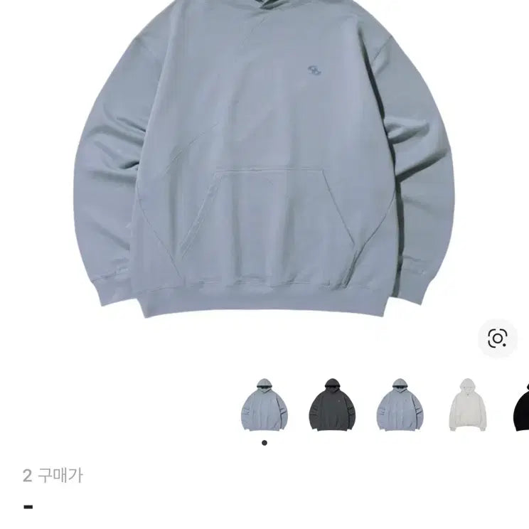 [SOLD OUT] 산산기어 로고 후드 스카이 블루 - 23SS 2사이즈