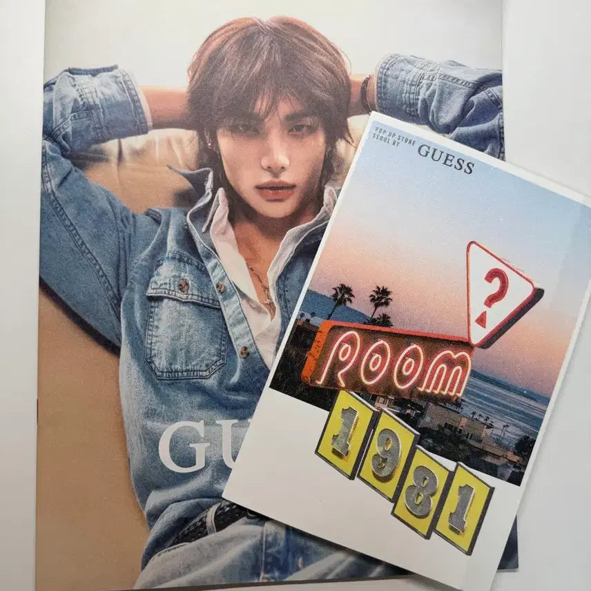 [SOLD OUT] 게스 팝업스토어 현진 데님토트백