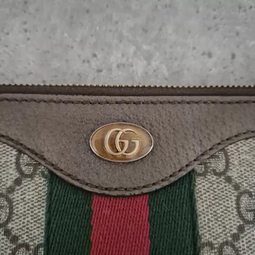 [BUNJANG] Gucci Ophidia GG Supreme Clutch Bag Black/Brown (625549) / 구찌 오피디아 GG 수프림 클러치백 블랙/브라운 (625549)