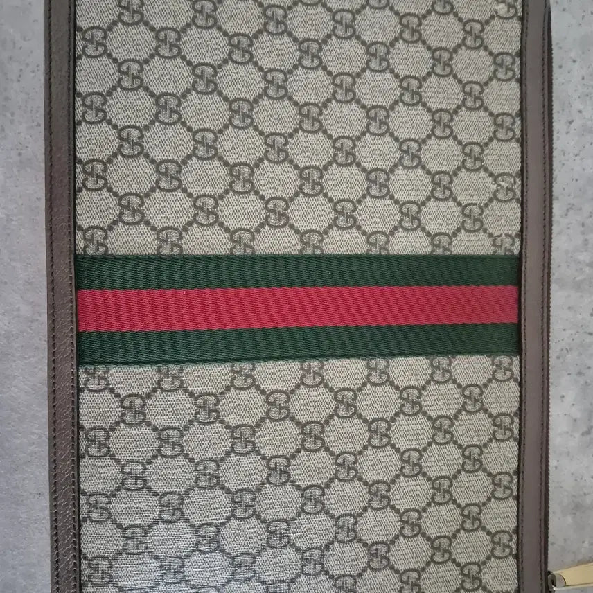 [BUNJANG] Gucci Ophidia GG Supreme Clutch Bag Black/Brown (625549) / 구찌 오피디아 GG 수프림 클러치백 블랙/브라운 (625549)