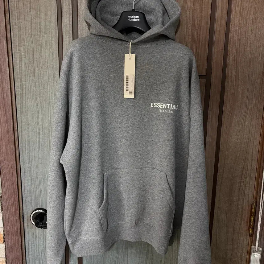 [BUNJANG] Fear of God Essentials Hoodie Grey (XS) / 새상품(XS)피어오브갓 피오갓 에센셜 후드티 그레이